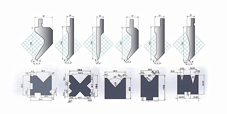 Hydraulic Bending Machine Sheet Metal Forming Dies for Press Brake Tooling Goose Neck Punch