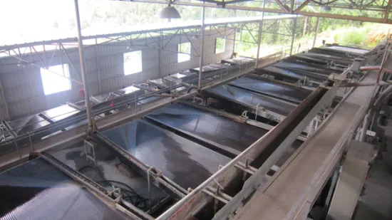 Machine minière de table à secousses de traitement de minerai d'or de cuivre de fer