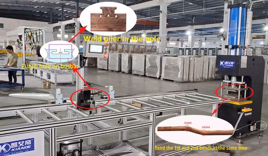Machine de barre omnibus CNC précise et Durable, économie d'énergie, offre spéciale pour système de conduits de bus