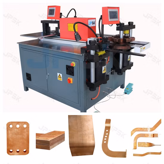 Machine à cintrer et poinçonner les barres omnibus hydrauliques